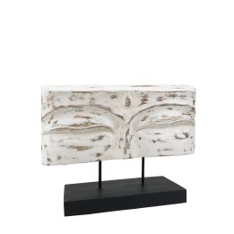 Figure en Bois Yeux Bouddha pour Salle à Manger