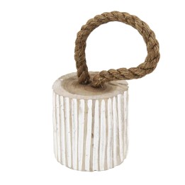 Butoir de Porte Rond Bois et Corde pour Entrée Contemporaine