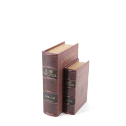 LIVRE Similicuir en Bois pour Décoration
