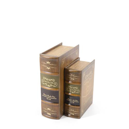 LIVRE SIMILICUIR UNCLE TOMS CABIN BEIGE S/2