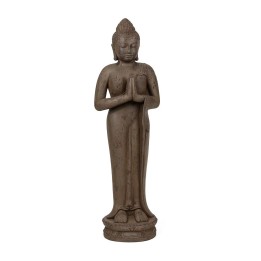 Statue Bouddha en Bois Contemporaine pour Décoration Intérieure.