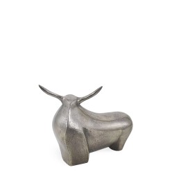 Figure taureau Versailles argent, un meuble de décoration contempor...
