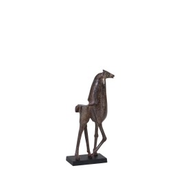Statue de cheval noir en bois, signature contemporaine de la décora...