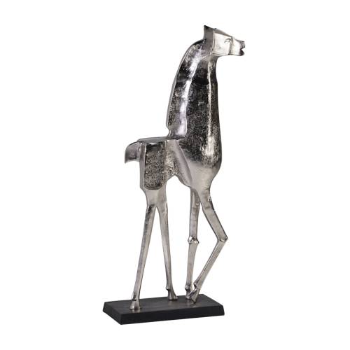 STATUE DE CHEVAL ARGENTÉ