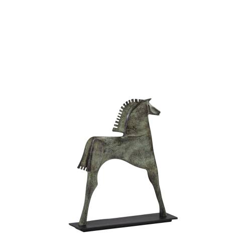 STATUE DE CHEVAL PLAT
