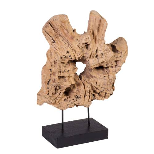 STATUETTE EROSI EN TECK NATUREL