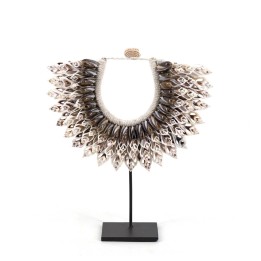 COLLIER MARINE À COQUILLES C en Bois pour Décoration