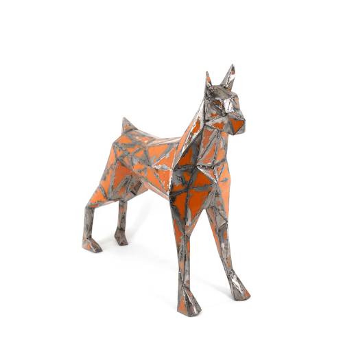 STATUE CHIEN COULEUR