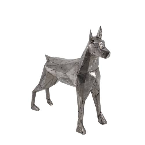 STATUE CHIEN EN MÉTAL