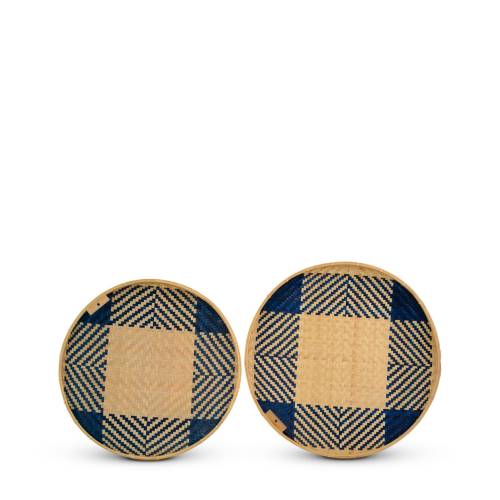 PLATEAUX CARRÉS DAVOS EN BAMBOU S/2