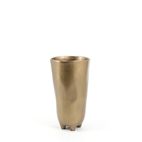 VASE ANTIQUE DORÉ 4 PIEDS