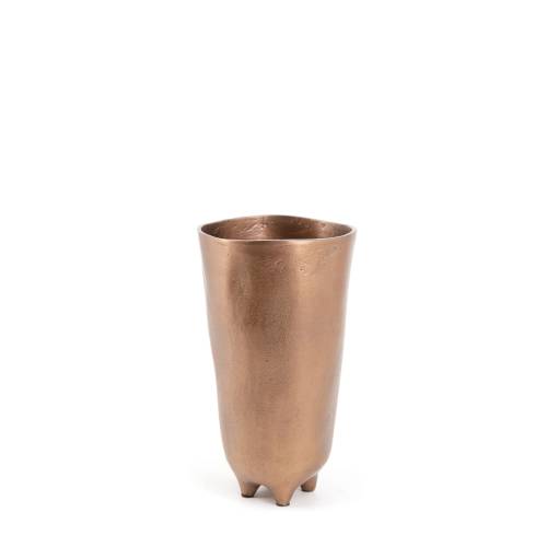 VASE ANTIQUE OR ROSE 4 PIEDS