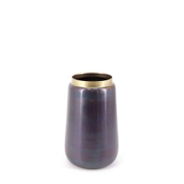 Vase antique haut cobalt en bois contemporain à style élégant.