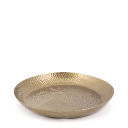 Assiette Antique Bronze Vieilli en Bois pour Décoration