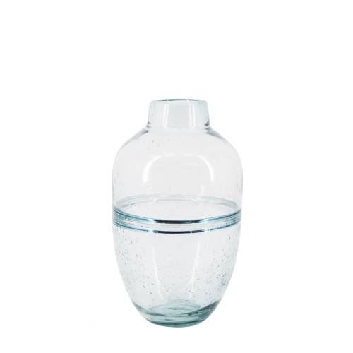 VASE ATLANTIS BAS BLEU