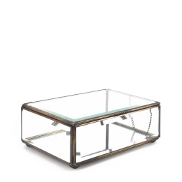 Boîte Bisel Rectangulaire Grand en Bois pour Salle à Manger