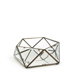 Boîte Bisel Pentagonal en Bois Massif avec Style Contemporain