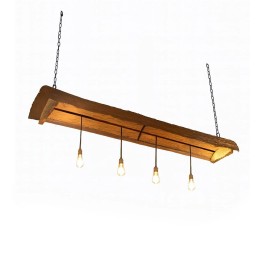 Lampe Arbre Jazz en Bois pour Salon Contemporain.