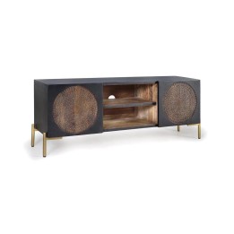 Meuble TV Métal et Bois | Salon Moderne