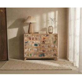 Commode en bois massif moderne