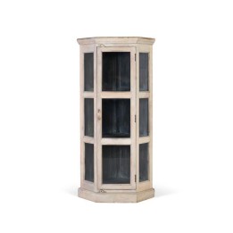 Vitrine d'Angle Bois Massif Salle à Manger