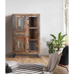 Vitrine Bois Massif pour Salle à Manger