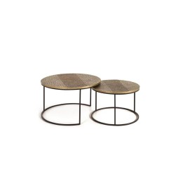 Table Basse Industrielle Métal & Aluminium pour Salon Contemporain.