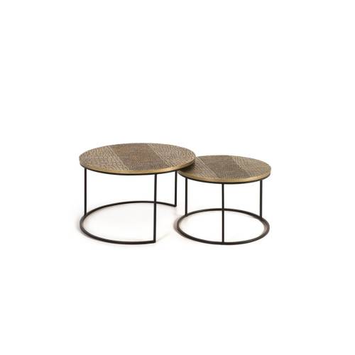SET DE 2 TABLES BASSES