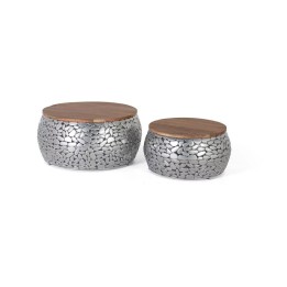 Table Basse Bois Manguier pour Salon Contemporain.