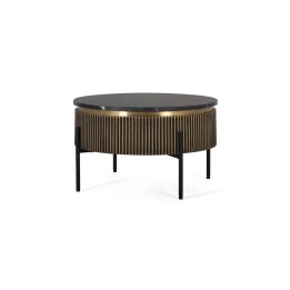 Table Basse Bois Manguier Marbre pour un Salon Contemporain
