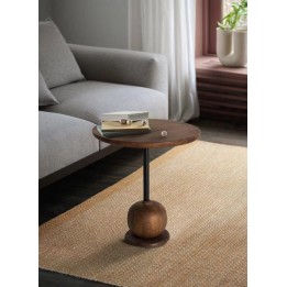 Table Rondes Bois Manguier pour Salon