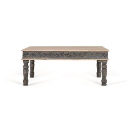 Table Basse en Bois de Manguier Blanc pour Salon Contemporain