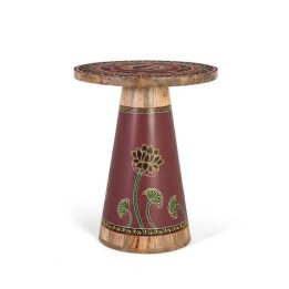 Table Basse Bois de Manguier Rond Salon Contemporain Cette table ba...