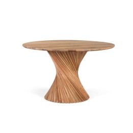 Table en bois massif, signature contemporaine. Cette table en bois ...