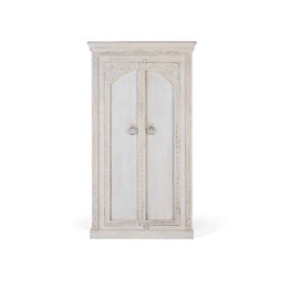 Armoire en bois massif contemporain, signature de style moderne.