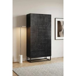 Armoire bois massif contemporain à style moderne