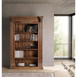 Bibliothèque en bois de manguiers | Salon contemporain