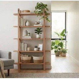 Librairie en bois contemporaine signature