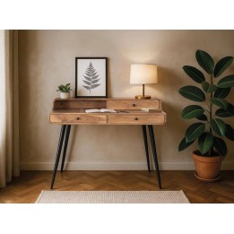 Bureau Bois d'acacia et métal pour Bureau