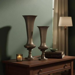 Vase Bois Massif pour Maison Contemporaine.