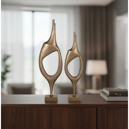 Figurine Aluminium Décoration Contemporain