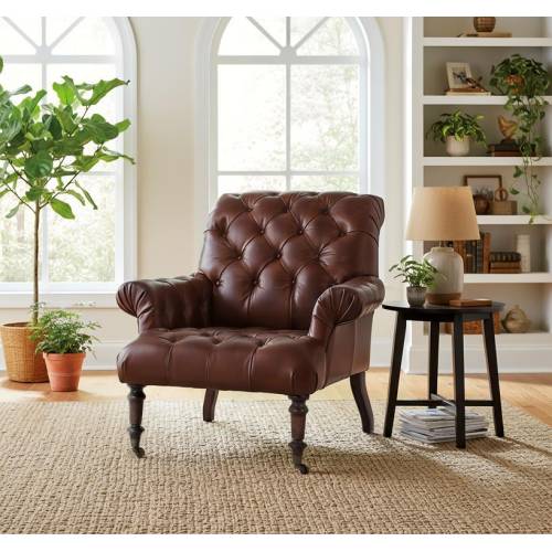 FAUTEUIL EN CUIR