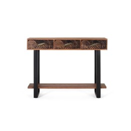 Console Bois Massif pour Entrée : meuble contemporain signature.