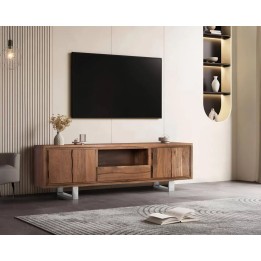 Meuble TV en bois contemporain avec style moderne.