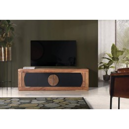 Meuble TV en Bois Massif pour Salon