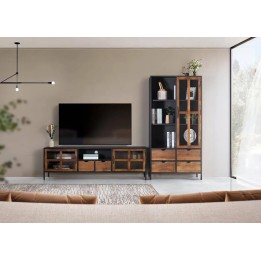 Meuble TV en Bois Massif Contemporain