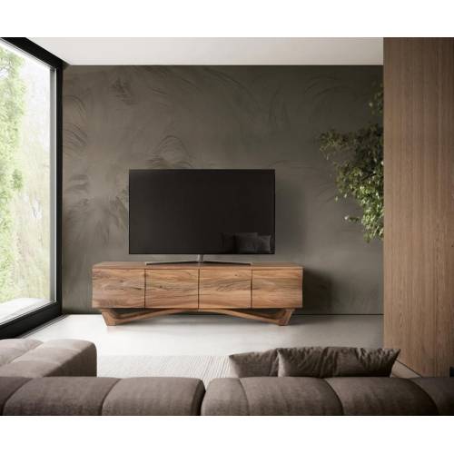Meuble TV Bois d'Acacia pour Salon