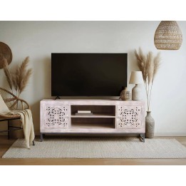 Meuble TV en Bois Massif Modern