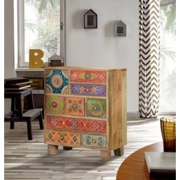 COMODE en bois, meuble de rangement contemporain.