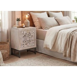 Table de Nuit Bois Massif Chambre